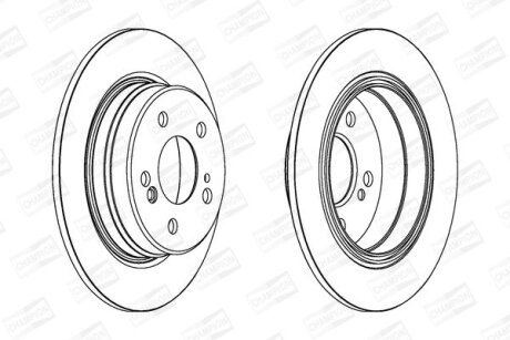 Диск гальмівний CHAMPION 563040CH