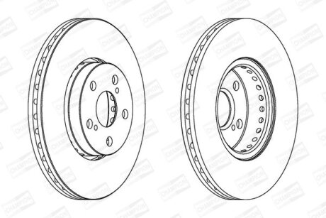 Диск гальмівний CHAMPION 563048CH