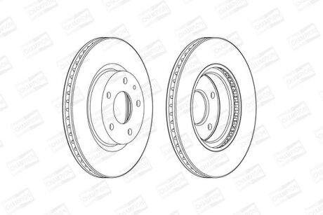 Диск гальмівний CHAMPION 563119CH