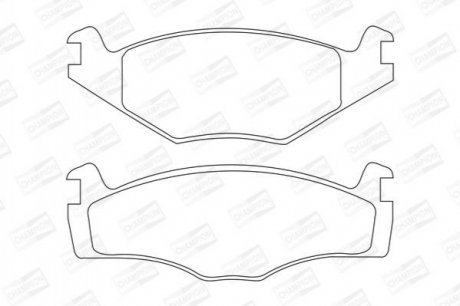 VW Гальмівні колодки передні.Golf I,II,III,Jetta -92, Passat -88 (19.7mm) CHAMPION 571317CH