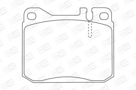 DB Тормозные колодки передн.W123 76- Mercedes W116, W126 CHAMPION 571372CH