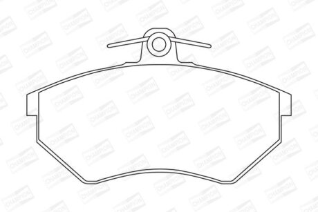 Колодки гальмівні дискові CHAMPION 571376CH