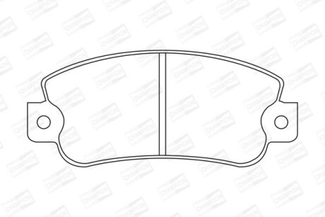 Колодки гальмівні дискові CHAMPION 571464CH