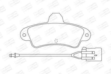 Купити FORD Гальмівні колодки задні. Mondeo I,II 93- Ford Mondeo CHAMPION 571755CH (фото1) підбір по VIN коду, ціна 808 грн.