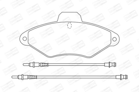CITROEN гальмівні колодки передн. Xantia 93- CHAMPION 571757CH