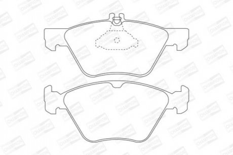 DB Тормозные колодки передн.W210 97- CHAMPION 571876CH