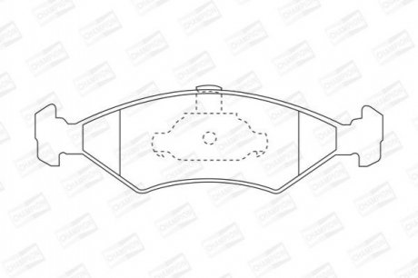 Купить MAZDA Тормозные колодки передн.121,Ford Fiesta 95- Ford Fiesta CHAMPION 571914CH (фото1) подбор по VIN коду, цена 639 грн.