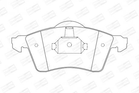 Колодки гальмівні дискові передні VW Caravelle, transporter T4 CHAMPION 571934CH