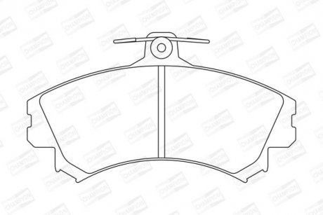 Колодки гальмівні дискові передні MITSUBISHI CARISMA (DA_) 95-06, COLT VI (Z3_A, Z2_A) 02-12 CHAMPION 571940CH