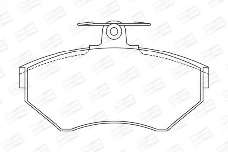 Колодки гальмівні дискові CHAMPION 571955CH