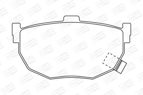 Купити Колодки гальмівні дискові задні HYUNDAI COUPE I (RD) 96-02, COUPE II (GK) 01-12 Nissan Bluebird, Maxima, Hyundai Lantra, Coupe, Elantra, KIA Cerato CHAMPION 572127CH (фото1) підбір по VIN коду, ціна 1010 грн.