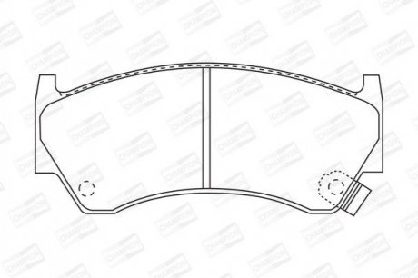 NISSAN Тормозные колодки передн. Almera,Suzuki Baleno 95- CHAMPION 572396CH