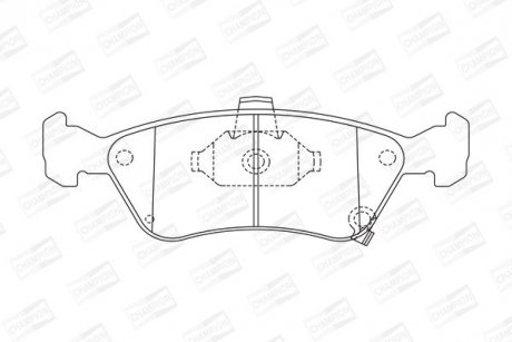 Купить Колодки тормозные дисковые передние Toyota Avensis (97-03) Toyota Avensis CHAMPION 572400CH (фото1) подбор по VIN коду, цена 1533 грн.