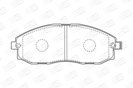 Колодки гальмівні дискові CHAMPION 572442CH