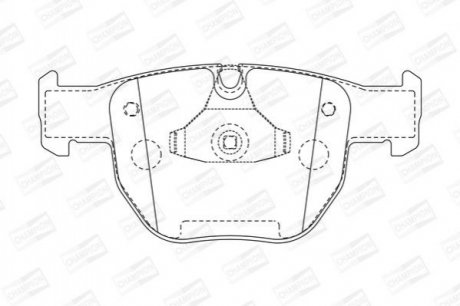 LANDROVER Гальмівні колодки передні. Range Rover III 02- CHAMPION 572507CH