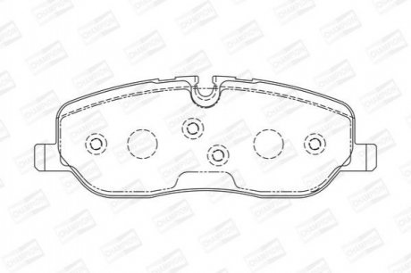 LANDROVER Тормозные колодки передн. Range Rover Sport 05-, Discovery 04- CHAMPION 572521CH