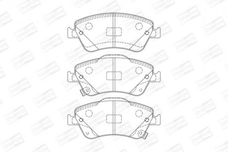 Купить Колодки тормозные дисковые передние TOYOTA Auris Toyota Auris CHAMPION 572524CH (фото1) подбор по VIN коду, цена 1120 грн.