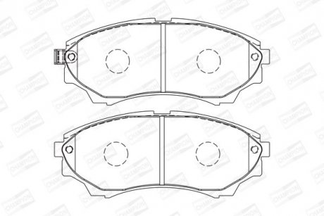 FORD Гальмівні колодки передні.Ranger,Mazda BT-50 99- CHAMPION 572572CH