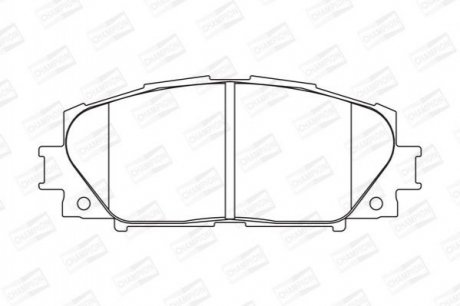 Колодки гальмівні дискові передні TOYOTA ALLION II (_T26_) 07-, PREMIO (_T26_) 07- CHAMPION 572578CH