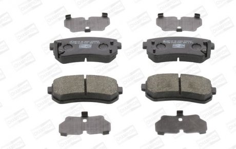 Купить Колодки тормозные дисковые задние HYUNDAI Accent/KIA Ceed, Rio Hyundai Sonata, KIA Rio, Hyundai Accent, KIA Ceed, Hyundai I30, KIA Pro Ceed, Cerato CHAMPION 572590CH (фото1) подбор по VIN коду, цена 1122 грн.