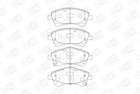 Колодки гальмівні дискові передні Toyota Avensis (T27) (08-18) CHAMPION 572600CH