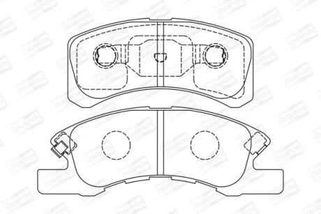 Колодки гальмівні дискові CHAMPION 572615CH