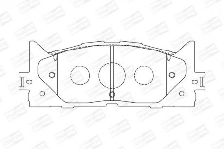 Купить Колодки тормозные дисковые передние LEXUS ES (AVV6_, GSV6_, ASV6_) Toyota Camry, Lexus ES CHAMPION 572651CH (фото1) подбор по VIN коду, цена 1214 грн.