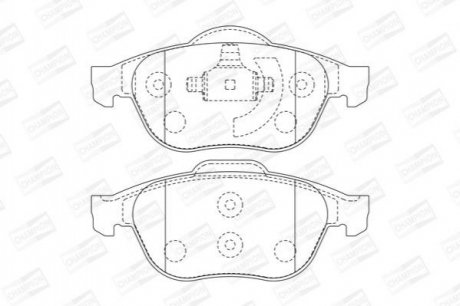 Купить RENAULT Тормозные колодки перед. Laguna II, Scenic II 01- Renault Scenic, Laguna CHAMPION 573017CH (фото1) подбор по VIN коду, цена 918 грн.