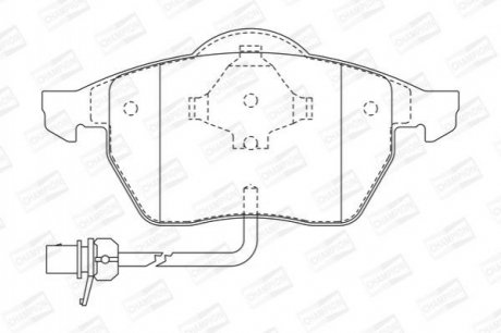 Купить VW Тормозные колодки передн.Sharan 00-Ford GalaxySeat Volkswagen Sharan, Ford Galaxy CHAMPION 573022CH (фото1) подбор по VIN коду, цена 1399 грн.