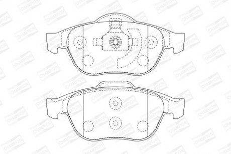 Колодки гальмівні дискові CHAMPION 573025CH