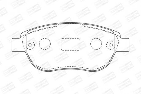 Купити Колодки гальмівні дискові Citroen Xsara, Berlingo, Peugeot 307, Partner, Citroen C3, Peugeot 206, Citroen C4, Peugeot 207 CHAMPION 573031CH (фото1) підбір по VIN коду, ціна 945 грн.