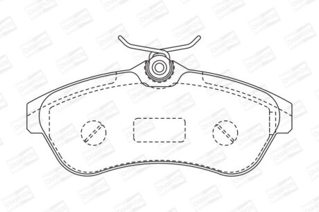 Колодки гальмівні дискові CHAMPION 573084CH