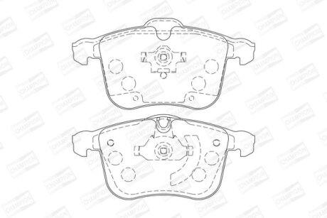 Колодки гальмівні дискові CHAMPION 573090CH