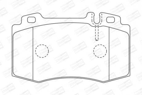 Купити Колодки гальмівні дискові Mercedes S203, W220, S211, W211, W203, CLK-Class, CLS-Class CHAMPION 573092CH (фото1) підбір по VIN коду, ціна 1426 грн.