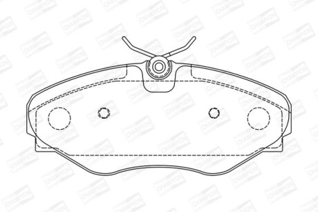 RENAULT Тормозные колодки перед. Trafic 01- OPEL Vivaro 01- CHAMPION 573099CH