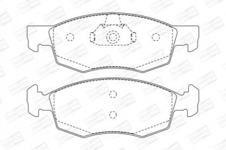 Колодки гальмівні дискові CHAMPION 573130CH