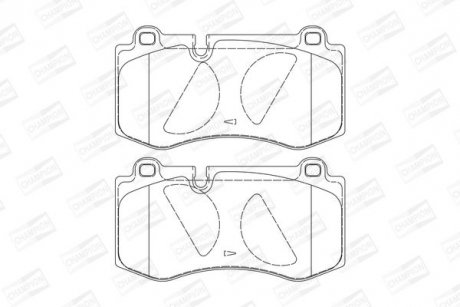 Купить Колодки тормозные дисковые передние MERCEDES-BENZ E-CLASS (W211) 02-09, S-CLASS (W221) 05-13 Mercedes W221, C216, W211, CLS-Class, S211 CHAMPION 573178CH (фото1) подбор по VIN коду, цена 1344 грн.