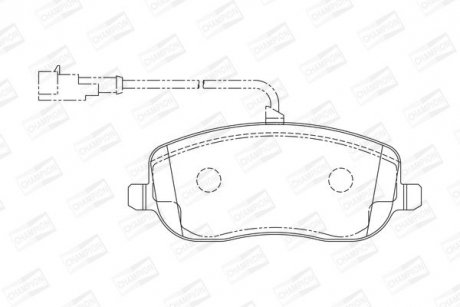 Колодки гальмівні дискові Fiat Croma CHAMPION 573217CH