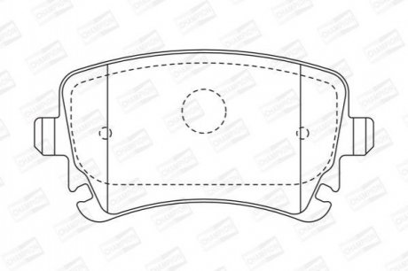 VW Тормозные колодки задн.Audi A4/A6/A8 04-T5 CHAMPION 573219CH