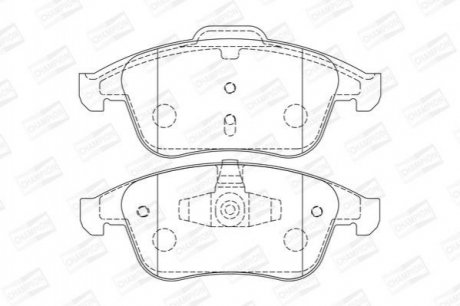 Купить Колодки тормозные дисковые передние RENAULT Laguna III Renault Megane, Scenic, Grand Scenic, Laguna, Clio CHAMPION 573243CH (фото1) подбор по VIN коду, цена 1325 грн.