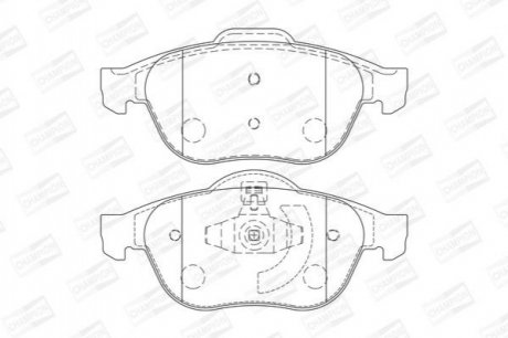 Купить RENAULT Тормозные колодки перед. Laguna II, Scenic II 01- Renault Scenic, Grand Scenic CHAMPION 573245CH (фото1) подбор по VIN коду, цена 1059 грн.