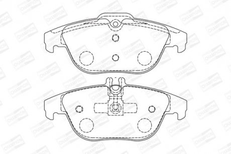 Колодки тормозные дисковые CHAMPION 573248CH