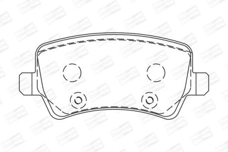 FORD гальмівні колодки задн. Galaxy 06-, Volvo S80, V70 CHAMPION 573250CH