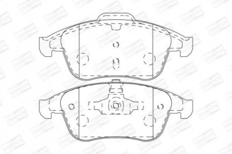 Купить RENAULT Тормозные колодки передн.Laguna 08- Renault Latitude, Laguna CHAMPION 573273CH (фото1) подбор по VIN коду, цена 1218 грн.