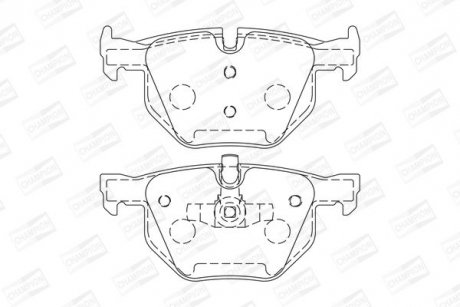 Купить Колодки тормозные дисковые BMW E91, E90, E93, E92, X1 CHAMPION 573285CH (фото1) подбор по VIN коду, цена 1217 грн.