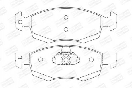 Колодки гальмівні дискові передні DACIA Logan CHAMPION 573295CH
