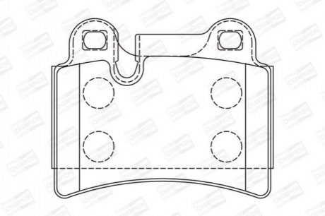 VW Тормозные колодки задн.Touareg 02- (сист.Brembo) CHAMPION 573297CH