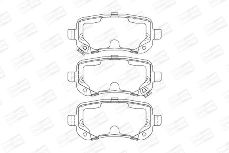 Колодки гальмівні дискові CHAMPION 573299CH