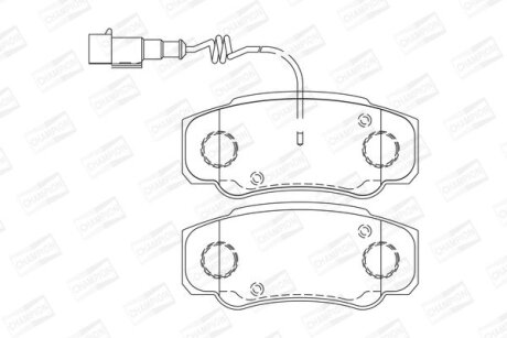 Колодки гальмівні дискові CHAMPION 573318CH