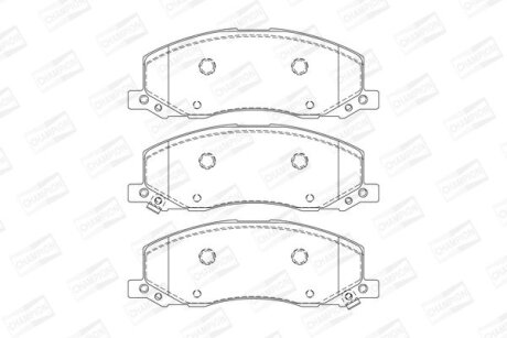 Колодки гальмівні дискові CHAMPION 573326CH